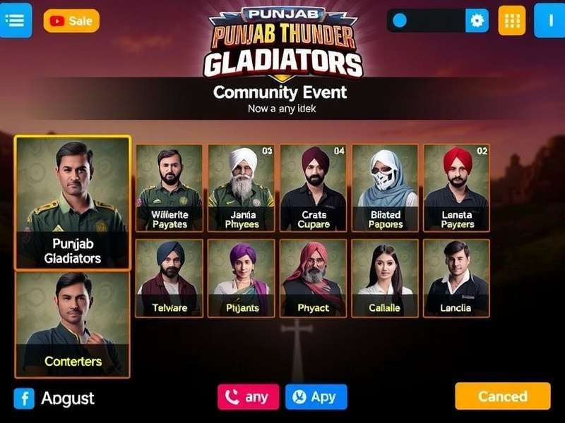 Punjab Thunder Gladiators gameplay screenshot